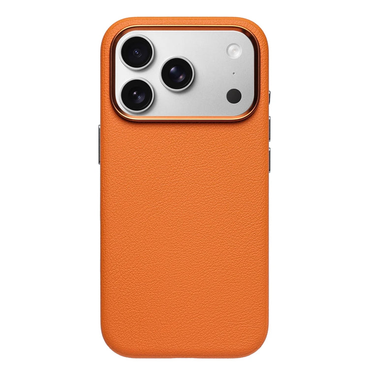 Textured Leather MagSafe Case with Raised Camera Lens Protection for iPhone 18 Series