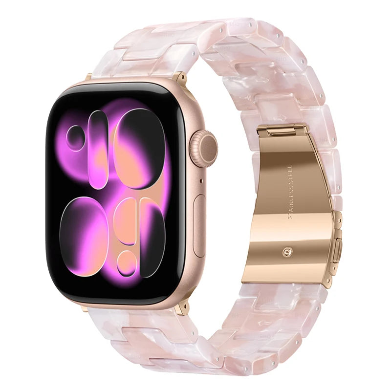 Glossy Resin Link Strap for Apple Watch