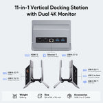 PULWTOP Dual 4K Monitor USB-C Docking Station