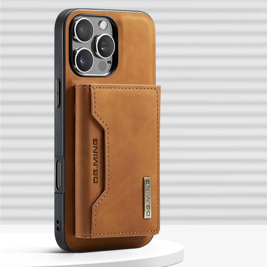 2-in-1 Detachable MagSafe Wallet Leather Case for iPhone 16 Series