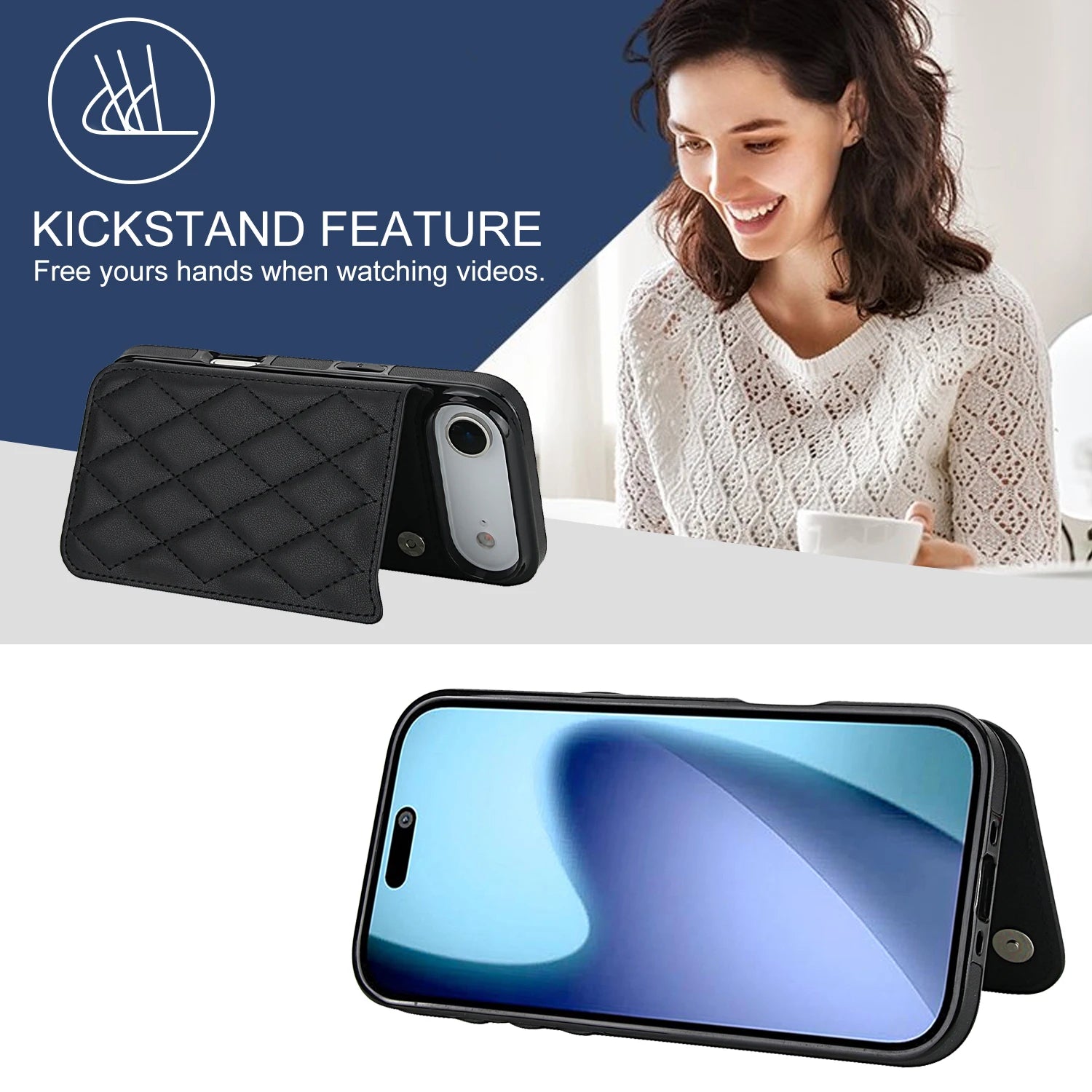 Small Fragrance Style Leather Wallet Case for iPhone 17 Series
