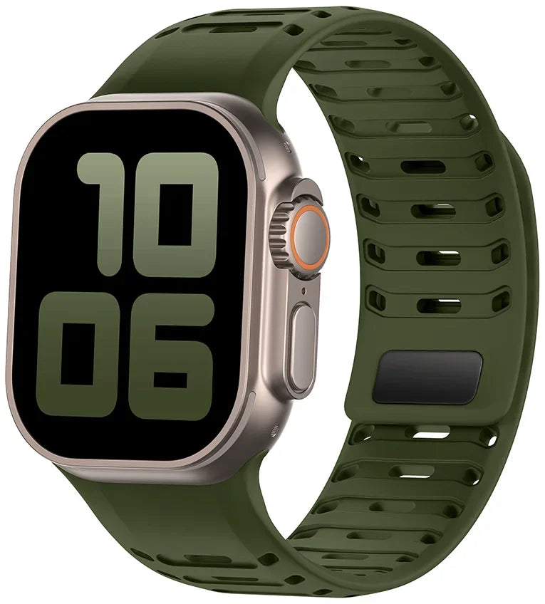 Breathable Magnetic Silicone Strap for Apple Watch