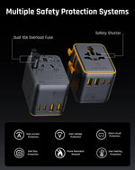 VOLTME 65W GaN 7-in-1 Universal Travel Adapter