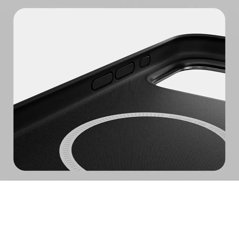 Luxury Leather MagSafe Case with Metal Camera Guard for iPhone 17 Series