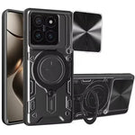 Xiaomi 14T Series Shockproof Armor Case with Slide Camera Lens & Ring Stand