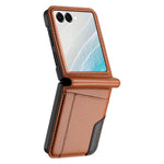 Leather Flip Case with Clear Display Window for Samsung Galaxy Z Flip 8