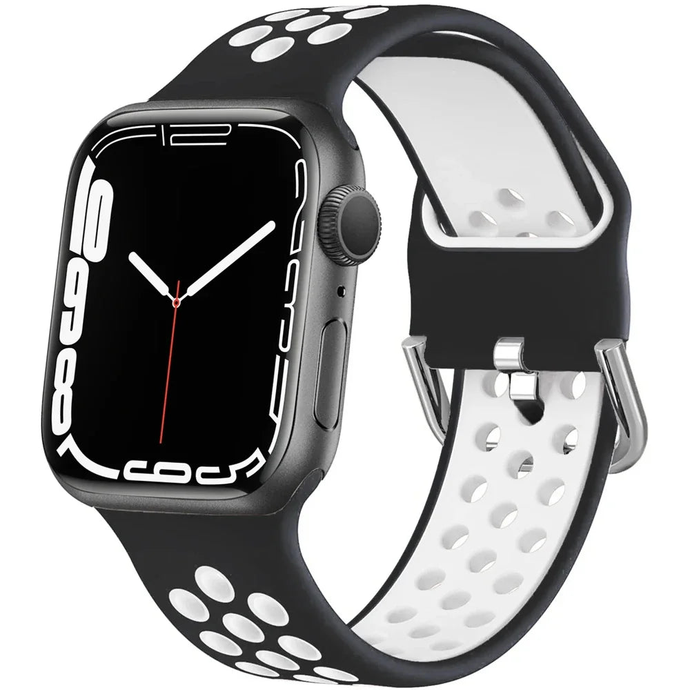 Two Tone Silicone Sport Strap for Apple Watch
