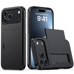 Heavy-Duty Armor Case with Built-In Card Holder for iPhone 17 Series