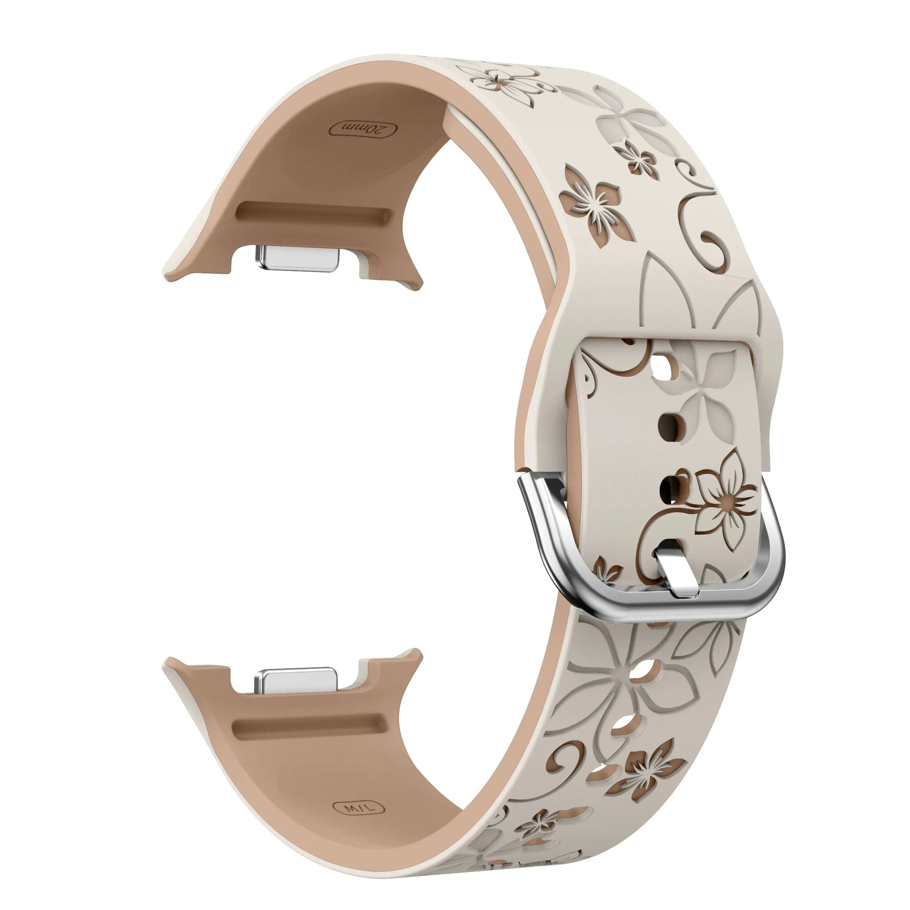 Bauhinia Print Silicone Band for Samsung Galaxy Watch 8 and Galaxy 8 Classic
