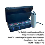 Portable TV Base Docking Station with Video Converter & Joy-Con Charger for Nintendo Switch