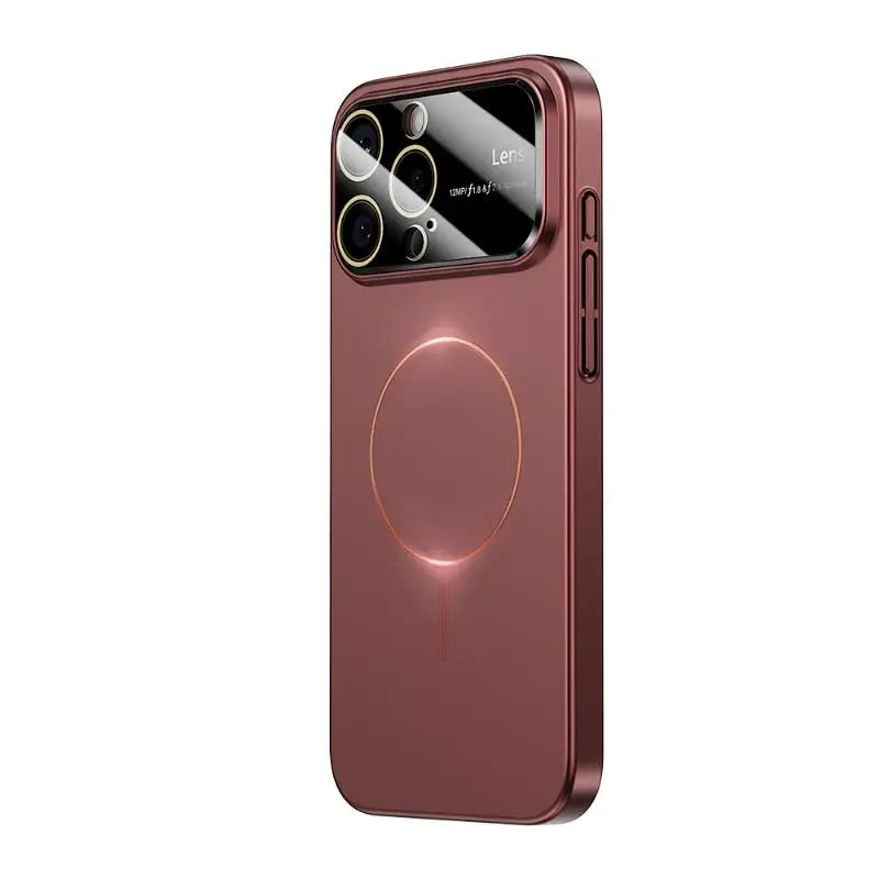 Hard Shell MagSafe Case with Lens Film Window for iPhone 16 Series