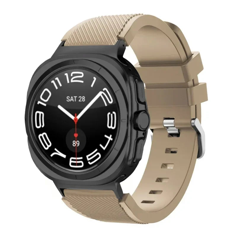 Stripe Textured Silicone Wristband for Samsung Galaxy Watch Ultra and Samsung Galaxy Watch Ultra (2025)