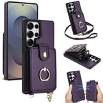 2-in-1 Zipper Wallet Case with Detachable Lanyard for Samsung Galaxy S24 Series