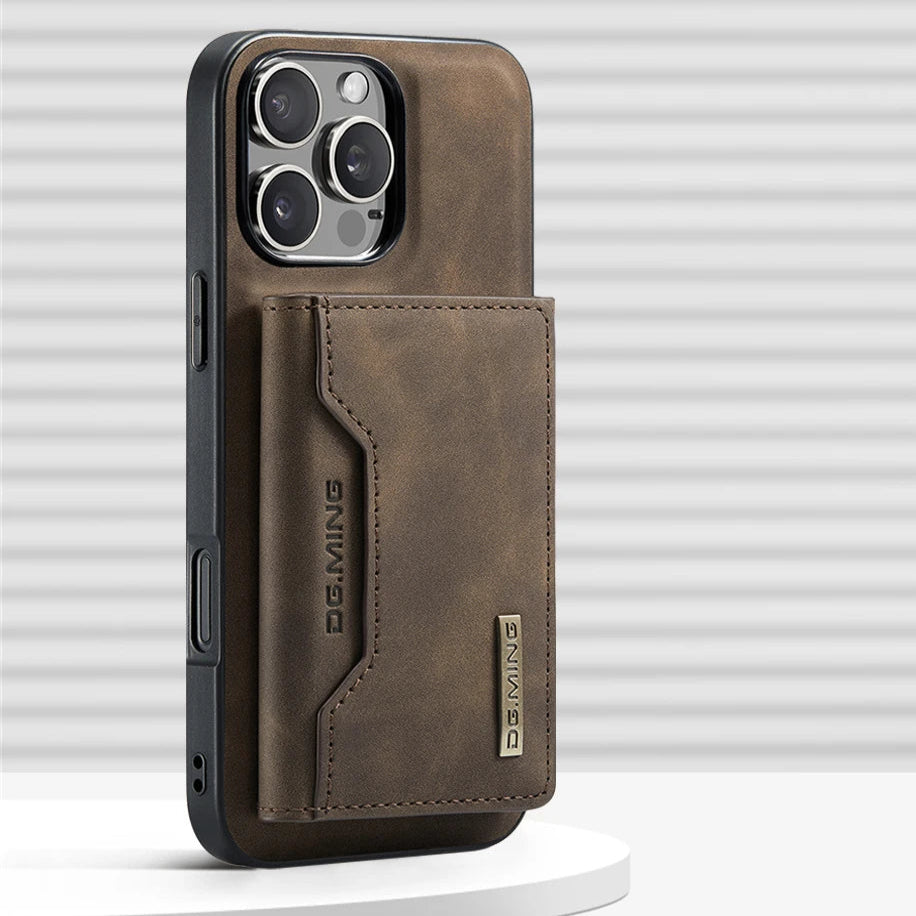 2-in-1 Detachable MagSafe Wallet Leather Case for iPhone 16 Series