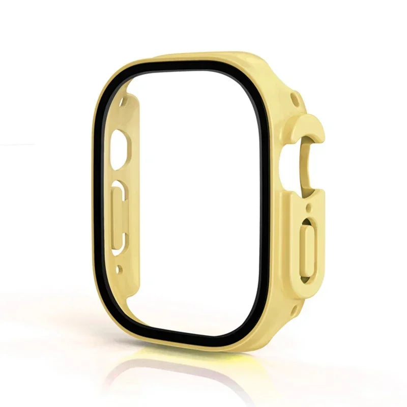 Tempered Glass Screen Protector + PC Bumper Case for Apple Watch Ultra