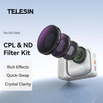 TELESIN ND8 ND16 ND32 CPL Filter Set for Insta360 Go Ultra