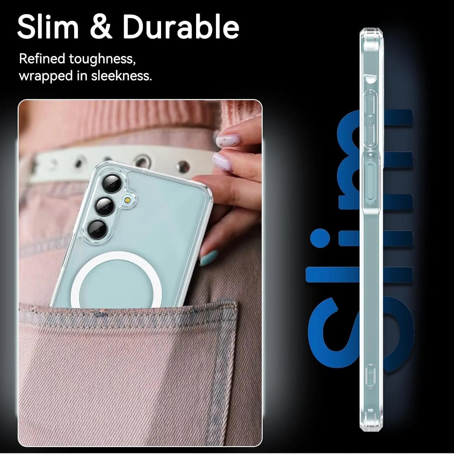 Slim Magnetic Shockproof Protective Case for Samsung Galaxy S25 Series