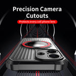 Shockproof Hard Armor MagSafe Case with Alloy Stand for iPhone 16 Series