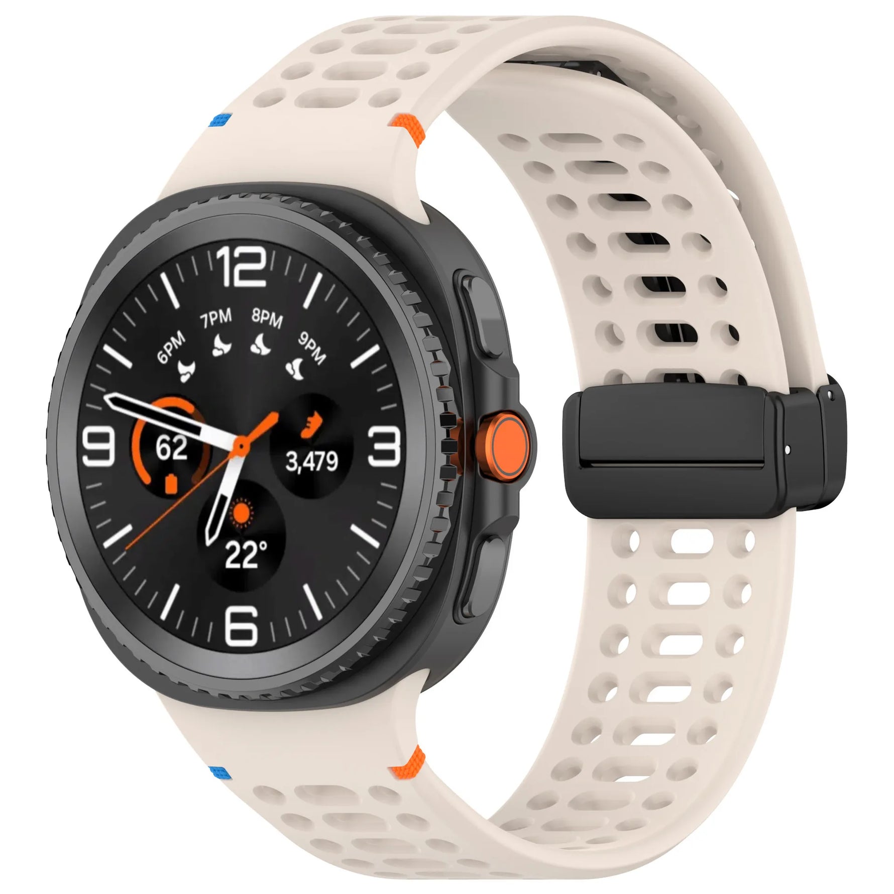 Soft Silicone Replacement Band with Magnetic Clasp for Samsung Galaxy Watch 8 & Galaxy Watch 8 Classic