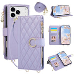 Premium Crossbody Zipper Leather Flip Case for iPhone 17 Series
