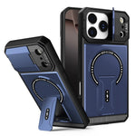 Shockproof Armor MagSafe Case with Flip Camera Protection and Stand for iPhone 17 Series