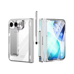 Clear Hinge Protection Case with Integrated Stylus Slot for iPhone Duo