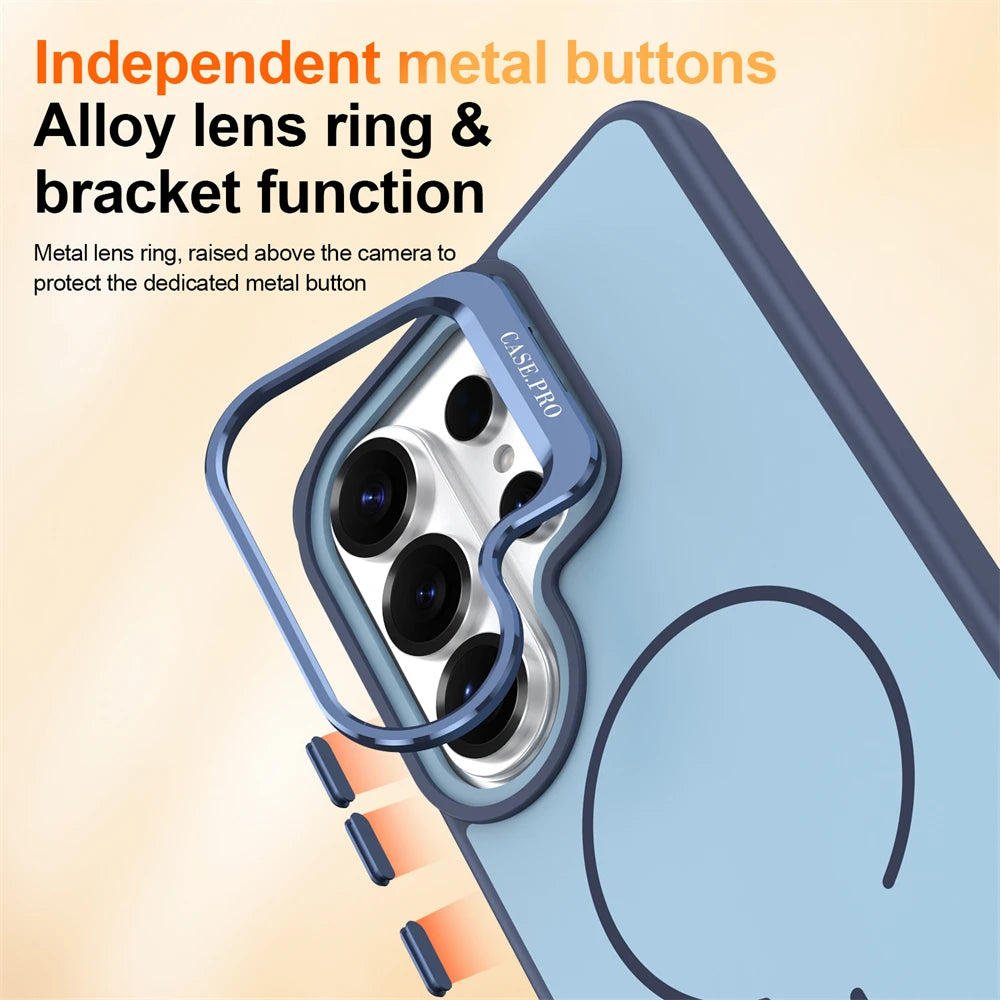 Shockproof Magnetic Case  with Lens Bracket for Samsung Galaxy S26 Series