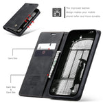 Shockproof Leather Flip Wallet Case for iPhone 16e
