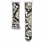 Genuine Leather Snake Pattern Bracelet Strap for Samsung Galaxy Watch 8 & Galaxy Watch 8 Classic