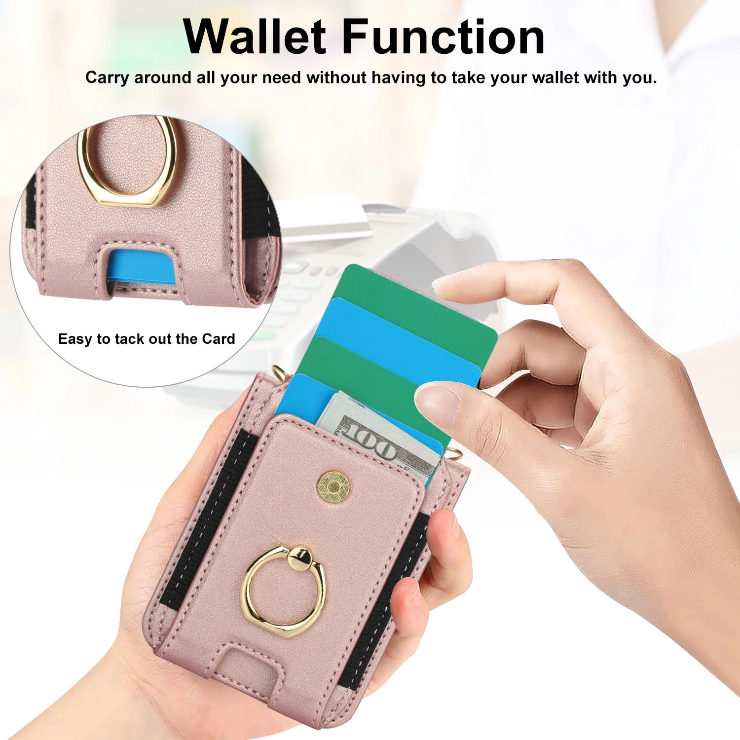 Leather Crossbody Wallet Case for Samsung Galaxy Z Flip 8