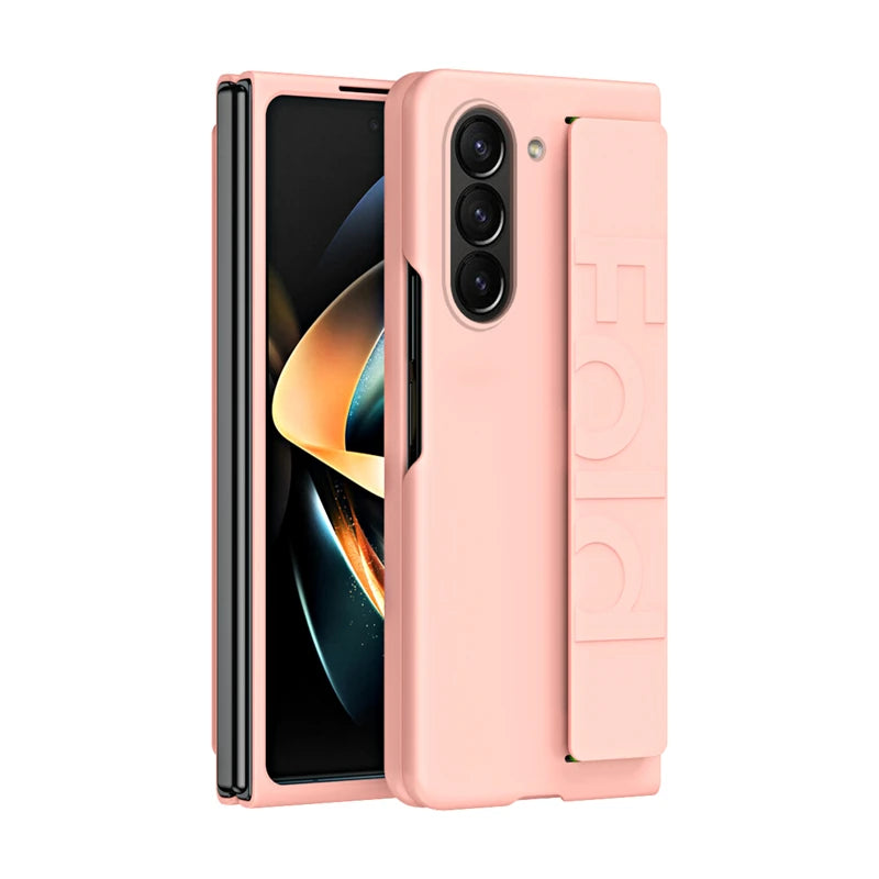 Protective Hard PC Shell with Elastic Wristband for Samsung Galaxy Z Fold 5