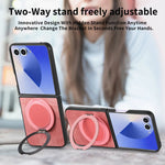 Retro Leather Case with 360° Rotating Bracket for Samsung Galaxy Z Flip 7