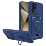 Samsung Galaxy S25 Series Magnetic Phone Case with Camera Cover & Card Slot