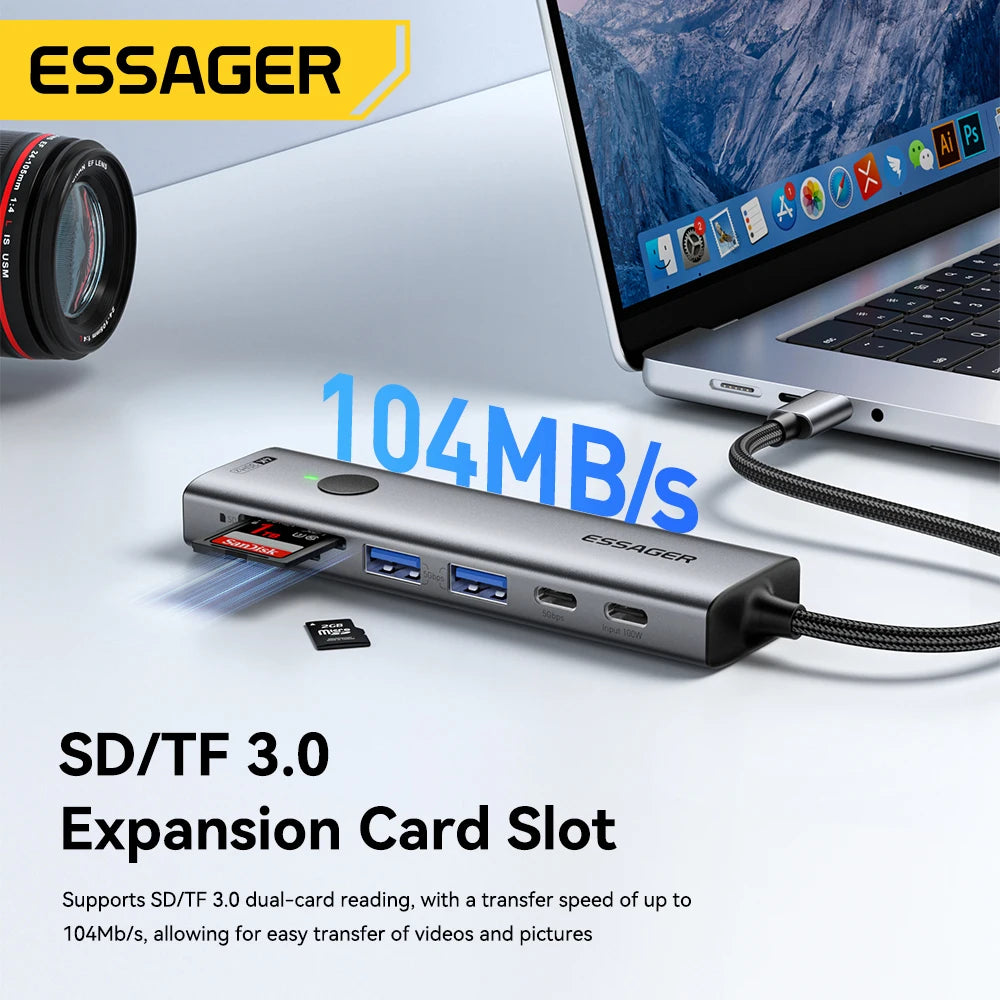 Essager USB-C 7-in-1 Multiport Adapter