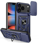 Shockproof Armor Case with Sliding Lens Cover for iPhone 17 Series