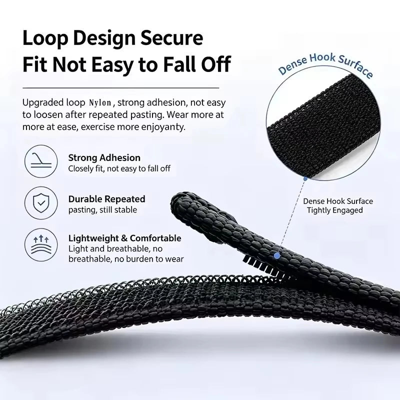 Breathable Nylon Loop Strap for Google Fitbit Air