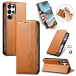 Samsung Galaxy S26 Series Leather Flip Case with Card Holder
