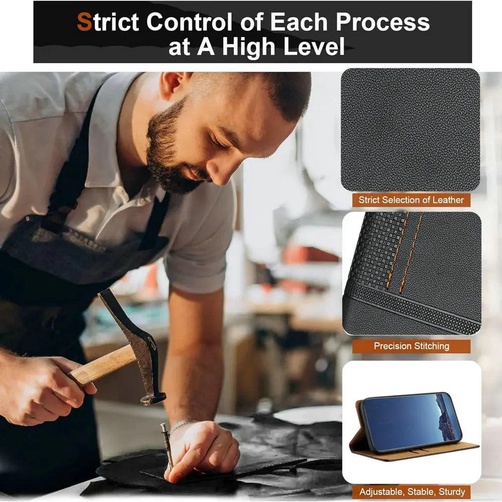 Premium PU Leather Book Style Case for Honor Magic 8 / 8 Pro