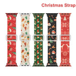 Christmas-Themed Elastic Band for Apple Watch
