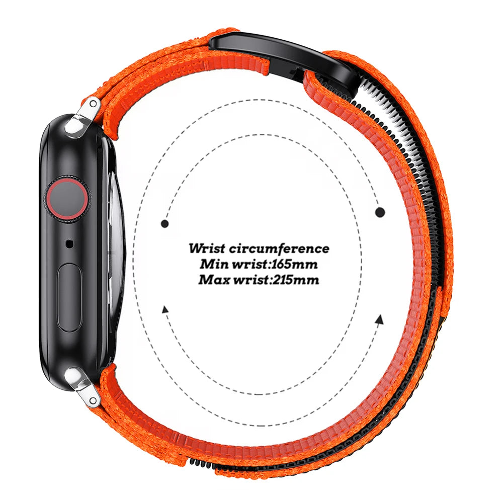 Velcro Nylon Strap Band for Apple Watch