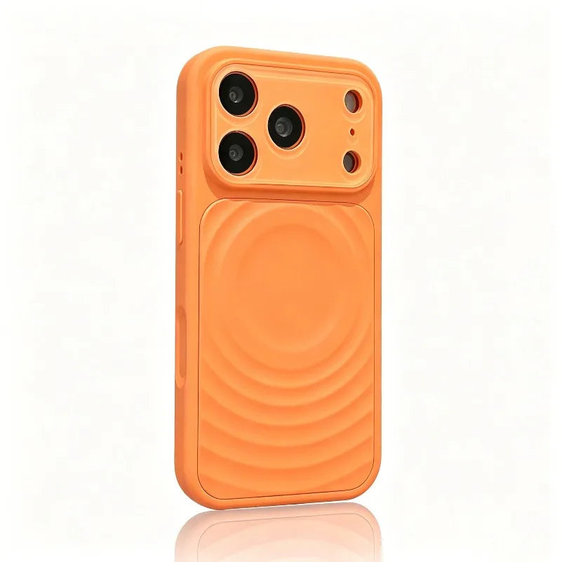 Premium Water Ripple MagSafe Silicone Cover for iPhone 17 Series