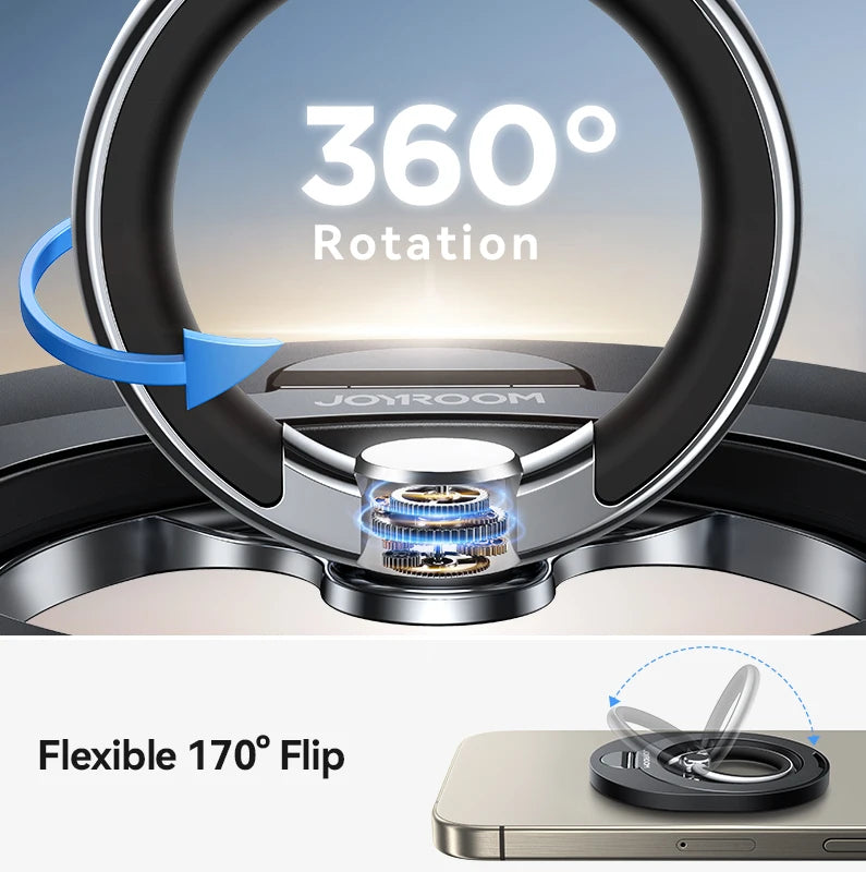 MagSafe Ring Phone Holder with 360° Rotation & Kickstand