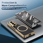 Samsung Galaxy Z Fold 7 Magnetic PC Case with Tempered Glass Film