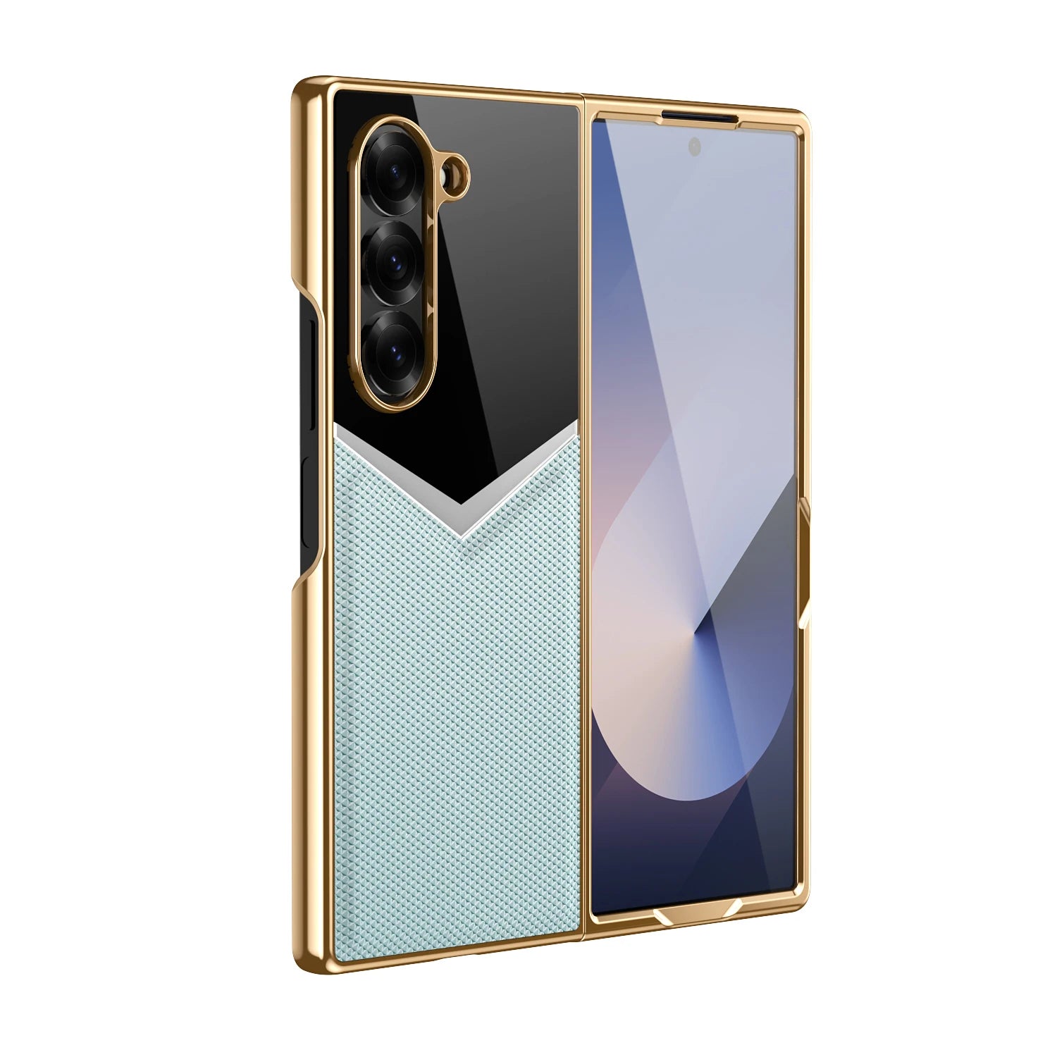 Samsung Galaxy Z Fold 6 Luxury PC Case with Electroplated Finish