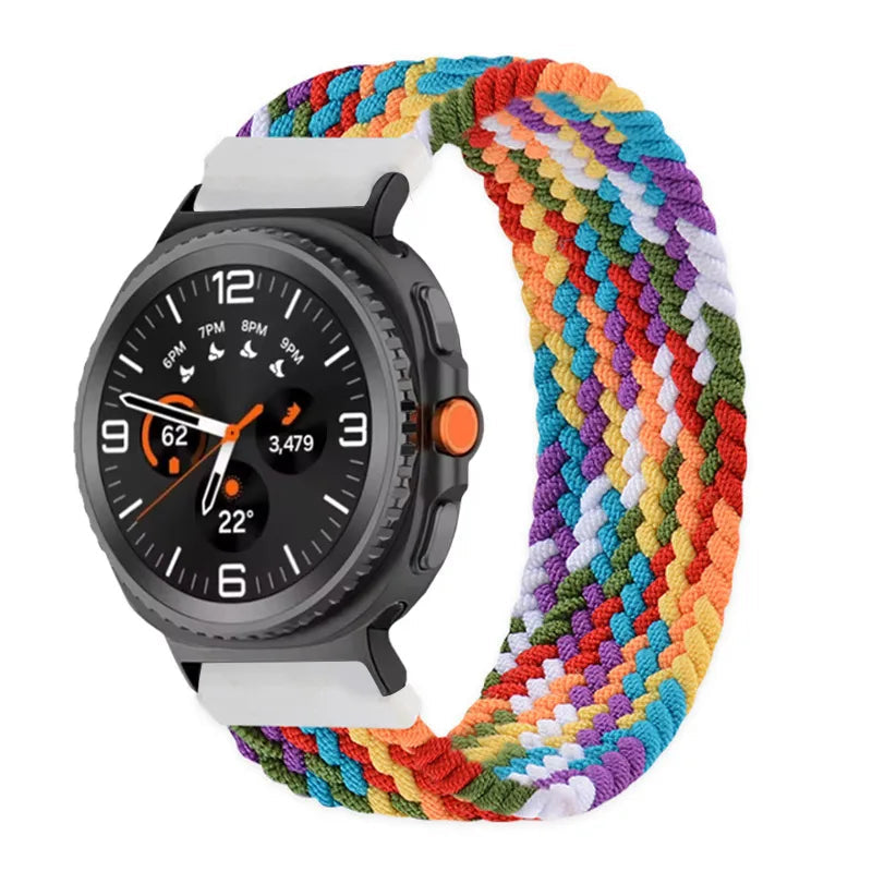 Braided Solo Loop Nylon Bracelet for Samsung Galaxy Watch 8 & Galaxy Watch 8 Classic