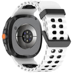 Perforated Silicone Watch Strap with Adjustable Fit for Samsung Galaxy Watch 9