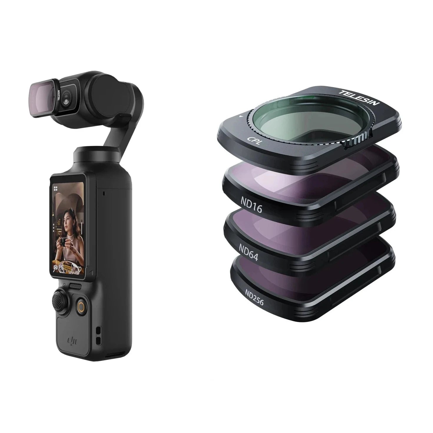 TELESIN Lens Filter Set for DJI Osmo Pocket 3 - Enhance Your Footage