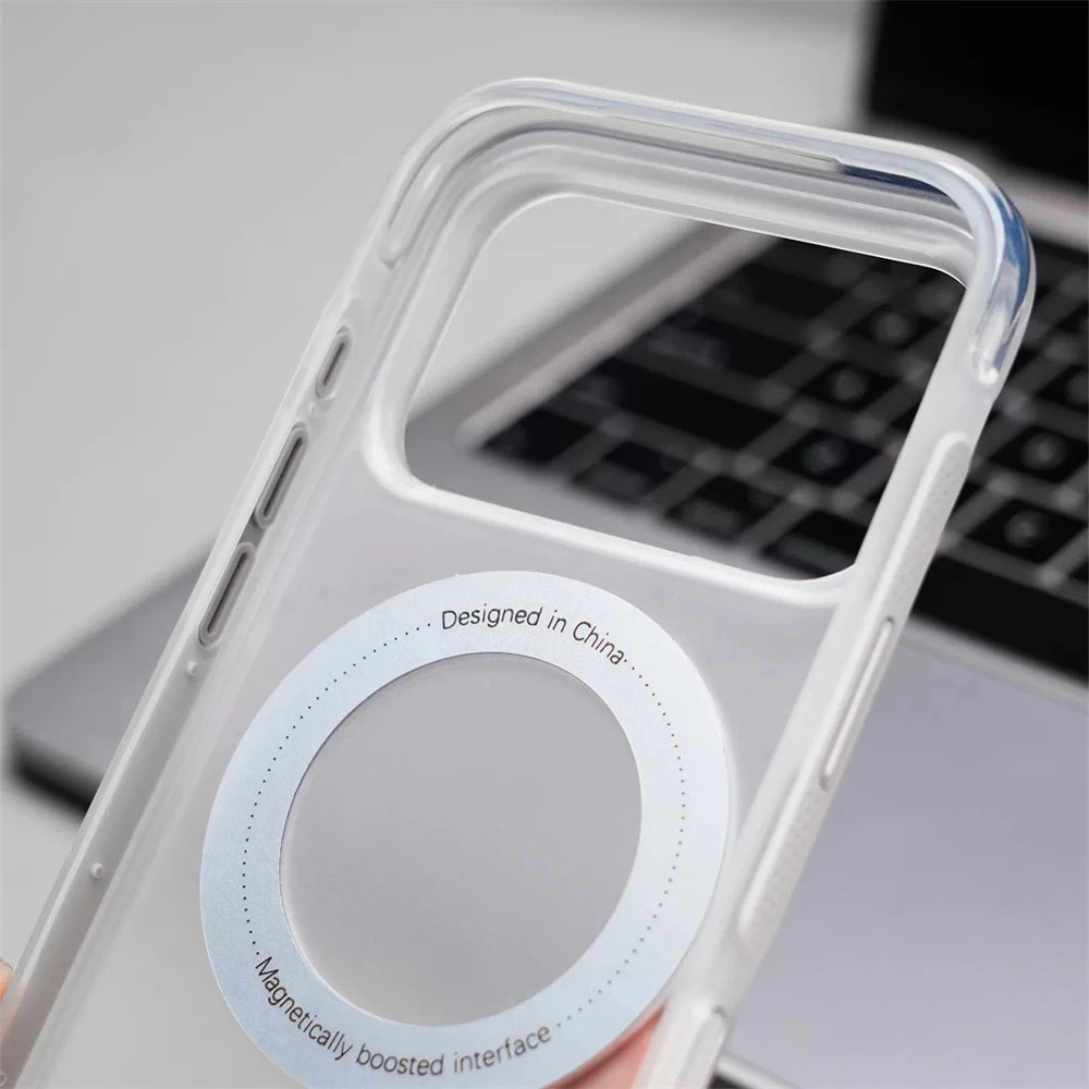 Matte Translucent Bumper Case with 360° Rotating Ring Stand for iPhone 17 Series