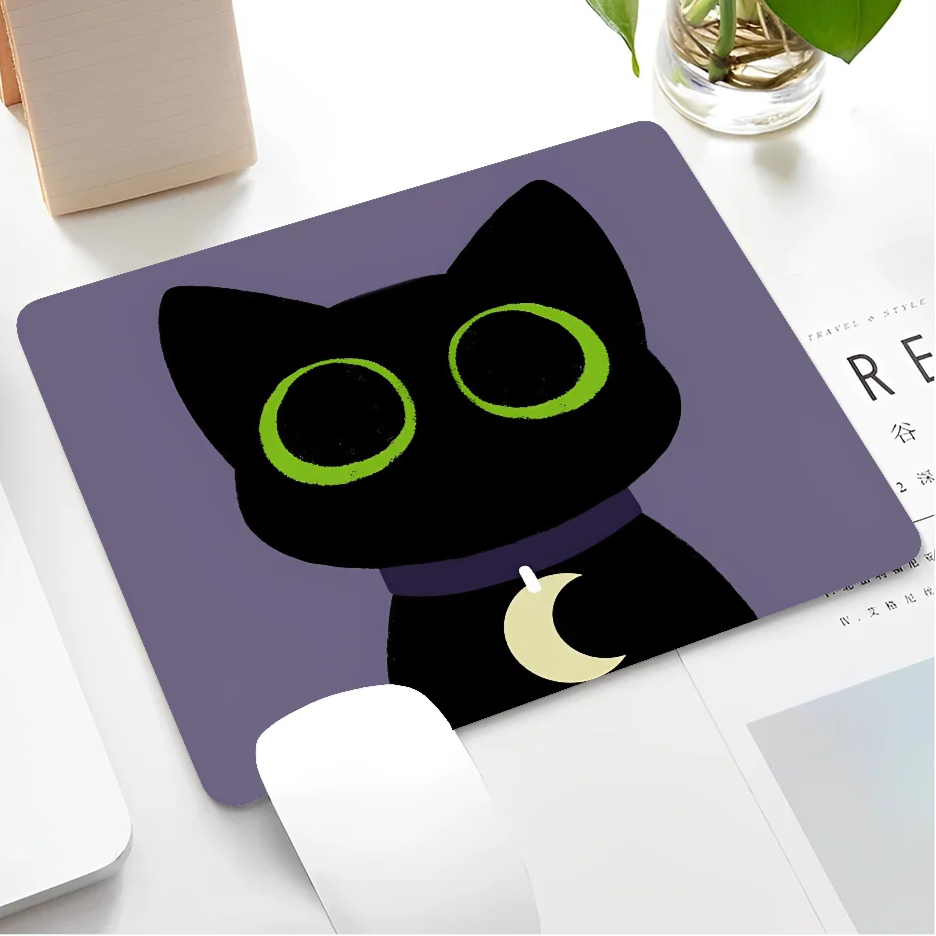 Black Cat Themed Mousepad