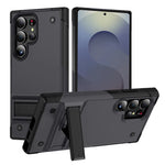 Rugged Armor Case with Kickstand for Samsung Galaxy S25 Series